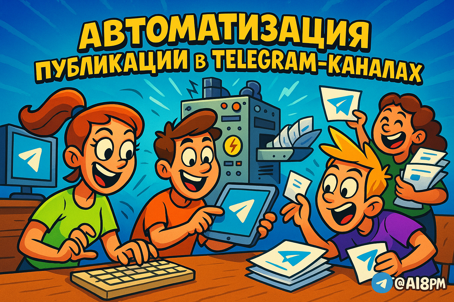 Хотите освободить время для творчества? Узнайте, как автоматизация Telegram с Make.com изменит ваш подход к публикациям!